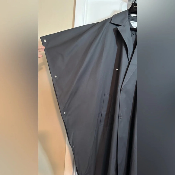 NWT Bottega Veneta Gabardine Wrap Sleeve Coat in Iron Size Small - Picture 11 of 16